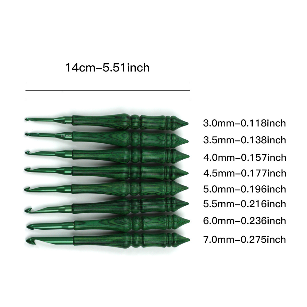 Set di Uncinetti da Lavoro a M - Wooden Crochet Hooks Ergonomic Handle recensione e prezzo