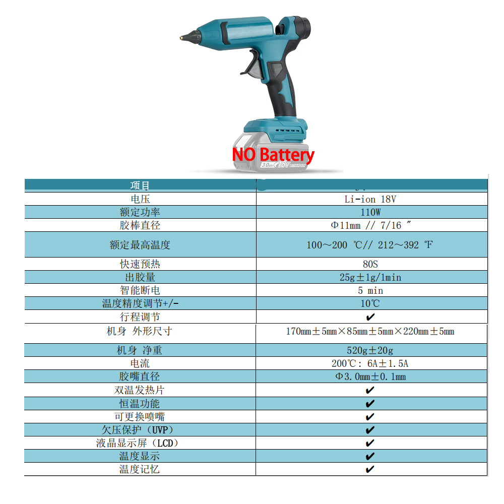 VILASTING Pistola per colla a  - Hot Melt Glue Gun Cordless recensione e prezzo