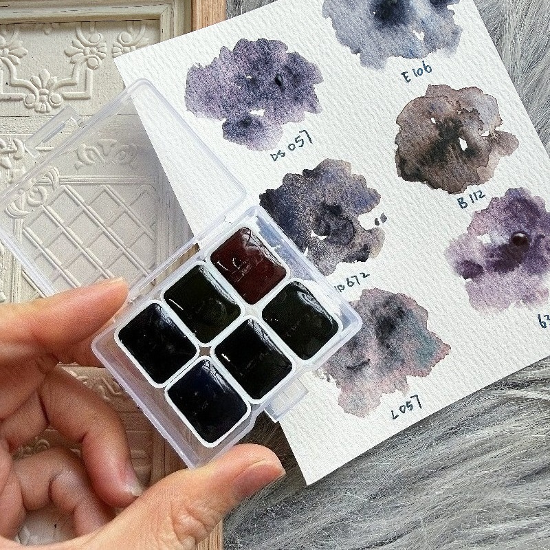 Collezione White Night: 6 Colo - Watercolor Paint Set Solid Pigment recensione e prezzo